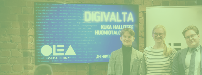 Digivalta: Kuka hallitsee huomiotaloutta – Olean afterwork-tilaisuus 11.4.2025